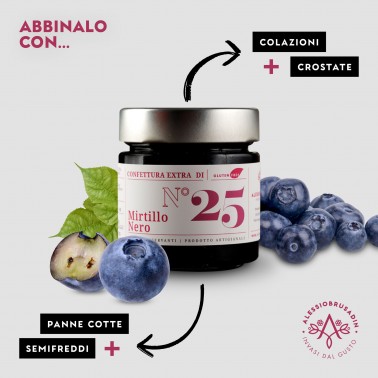Bluberry and Pinot Noir Jam 180g di Alessio Brusadin