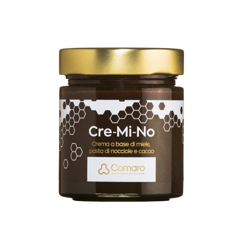 Cre-mi-no crema di miele, nocciola e cacao di Alessio Brusadin