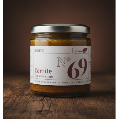 Ragù di cortile con olive e timo di Alessio Brusadin