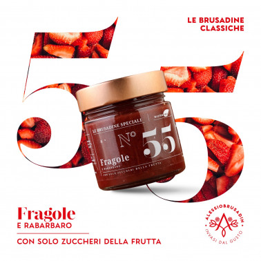 "Brusadina" alle Fragole e Rabarbaro 220g di Alessio Brusadin