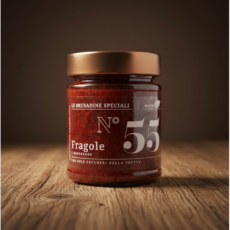 "Brusadina" alle Fragole e Rabarbaro 220g di Alessio Brusadin