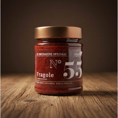 "Brusadina" alle Fragole e Rabarbaro 220g di Alessio Brusadin