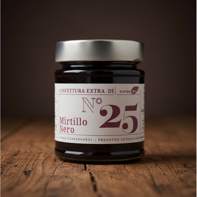 Confettura Extra di Mirtillo Nero 220g di Alessio Brusadin
