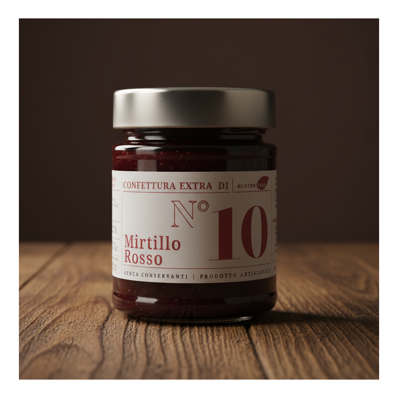 Confettura Extra di Mirtillo Rosso 220g di Alessio Brusadin