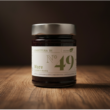 Black Berries, Lemon and Mint Jam 220g di Alessio Brusadin