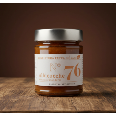 Confettura Extra di Albicocche, Vin Santo e Mandorle 220g di Alessio Brusadin