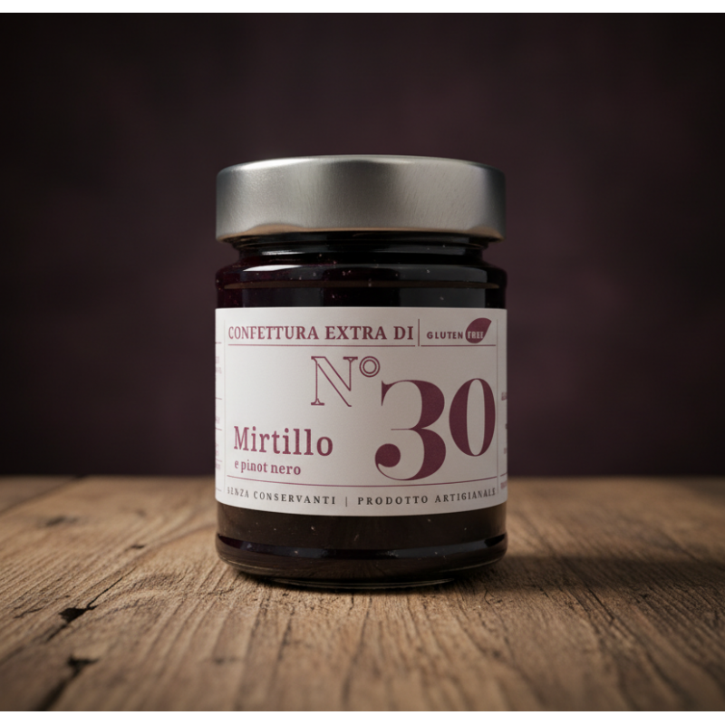Bluberry and Pinot Noir Jam 220g di Alessio Brusadin