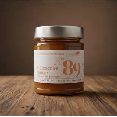 Confettura di frutti misti Albicocca, Mango e Frutto della passione 220g di Alessio Brusadin