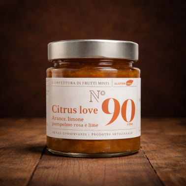 Marmellata "Citrus love" arancia limone e pompelmo Rosa e lime 220g di Alessio Brusadin