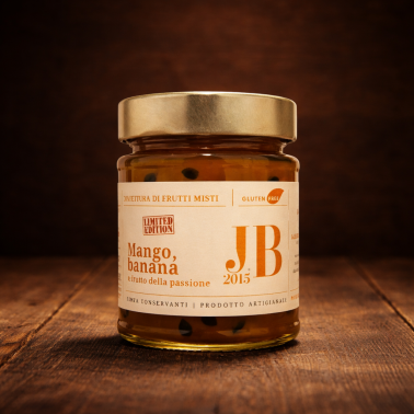 Confettura di frutti misti Mango, Banana e Frutto della Passione 220g di Alessio Brusadin