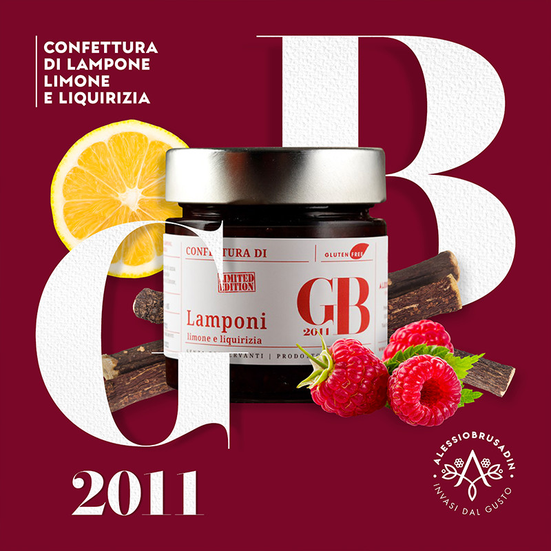 Confettura di Lampone, Limone e Liquirizia di Alessio Brusadin
