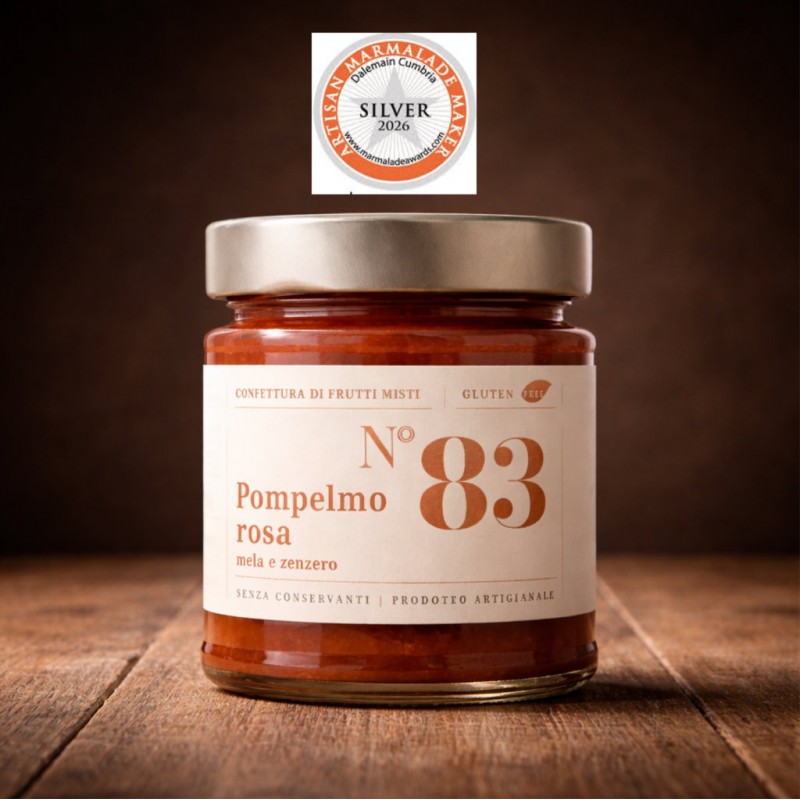Pink Grapefruit, Apples and Ginger Marmalade 220g di Alessio Brusadin