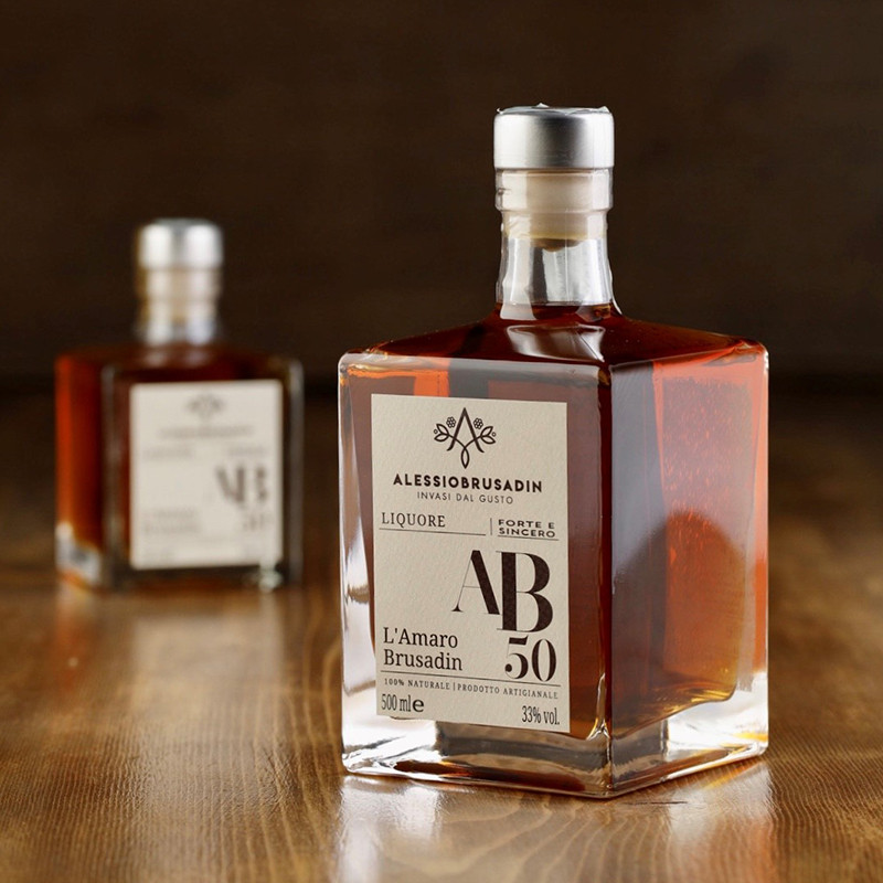 Liquor "AB50" l'amaro Brusadin 500 ml di Alessio Brusadin
