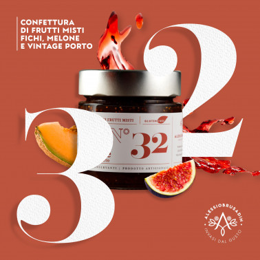 Confettura di frutti misti Fichi, Melone e Vintage Porto 220g di Alessio Brusadin
