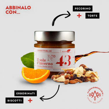 "Winter Sun" Marmalade, Oranges and Dried Fruit 220g di Alessio Brusadin