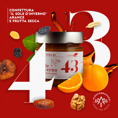 "Winter Sun" Marmalade, Oranges and Dried Fruit 220g di Alessio Brusadin