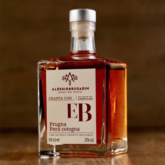 Grappa “EB” con Prugna e Pera Cotogna